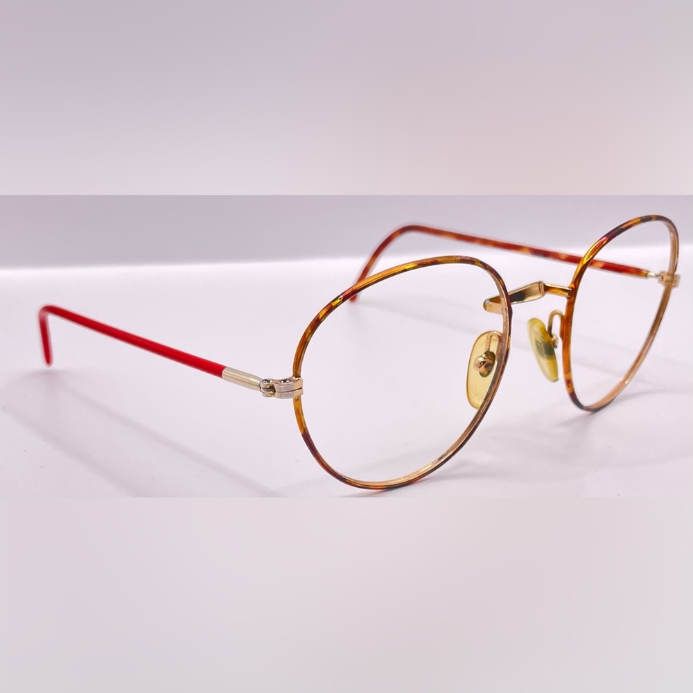 Vintage Oleg Cassini OC-854 Brown Golf Round Sunglasses Frames Only